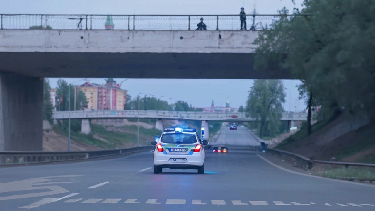 Сотрудники ГИБДД в Барнауле остановили женщину на мопеде за неадекватное вождение